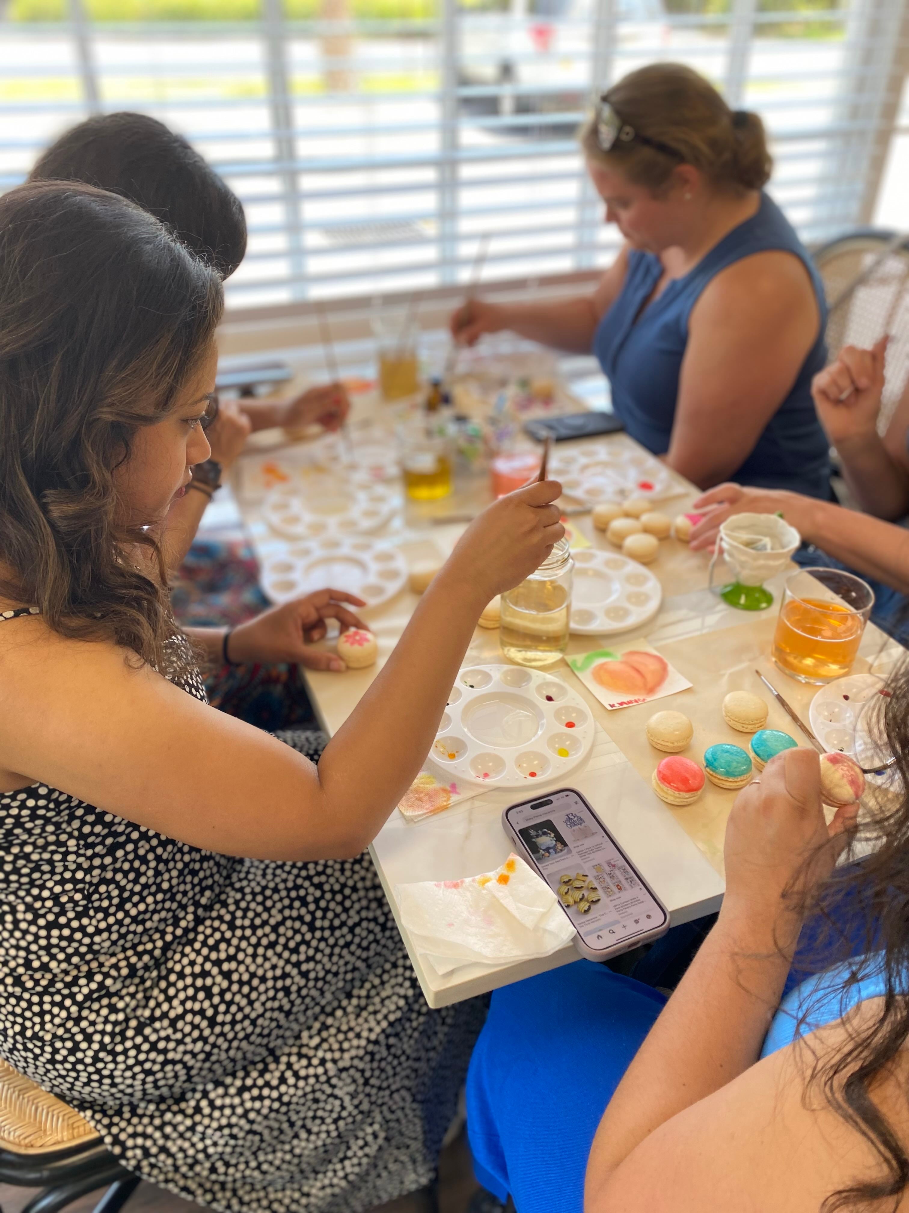 Macaron Painting Workshops - Hosted at Christophe's Macaron et Chocolat