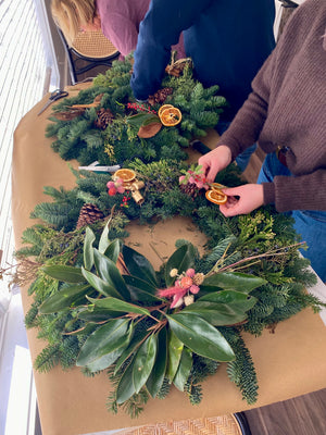 Wreath Making Workshops - Hosted at Christophe's Macaron et Chocolat