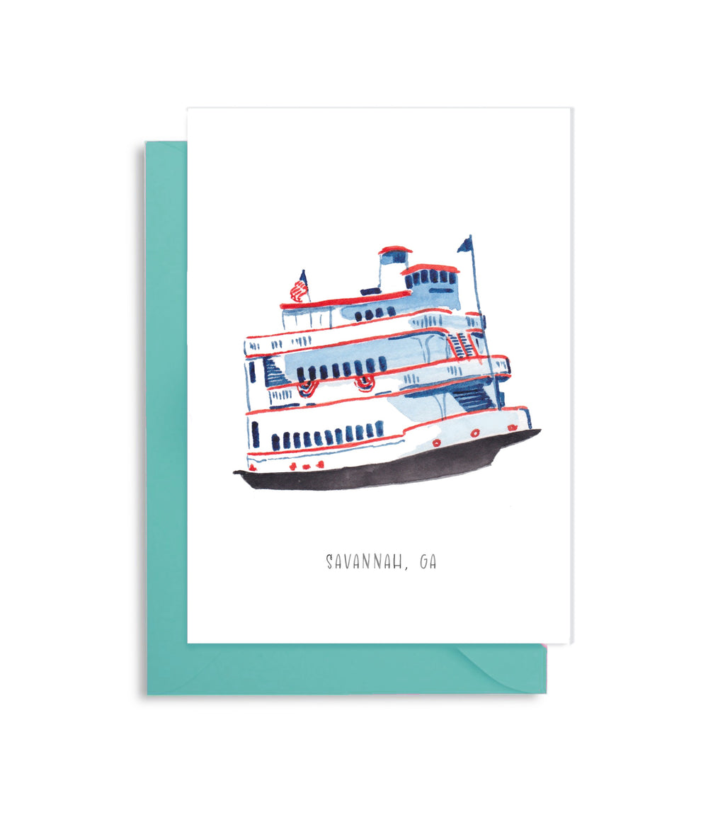 Savannah Card Riverboat Card