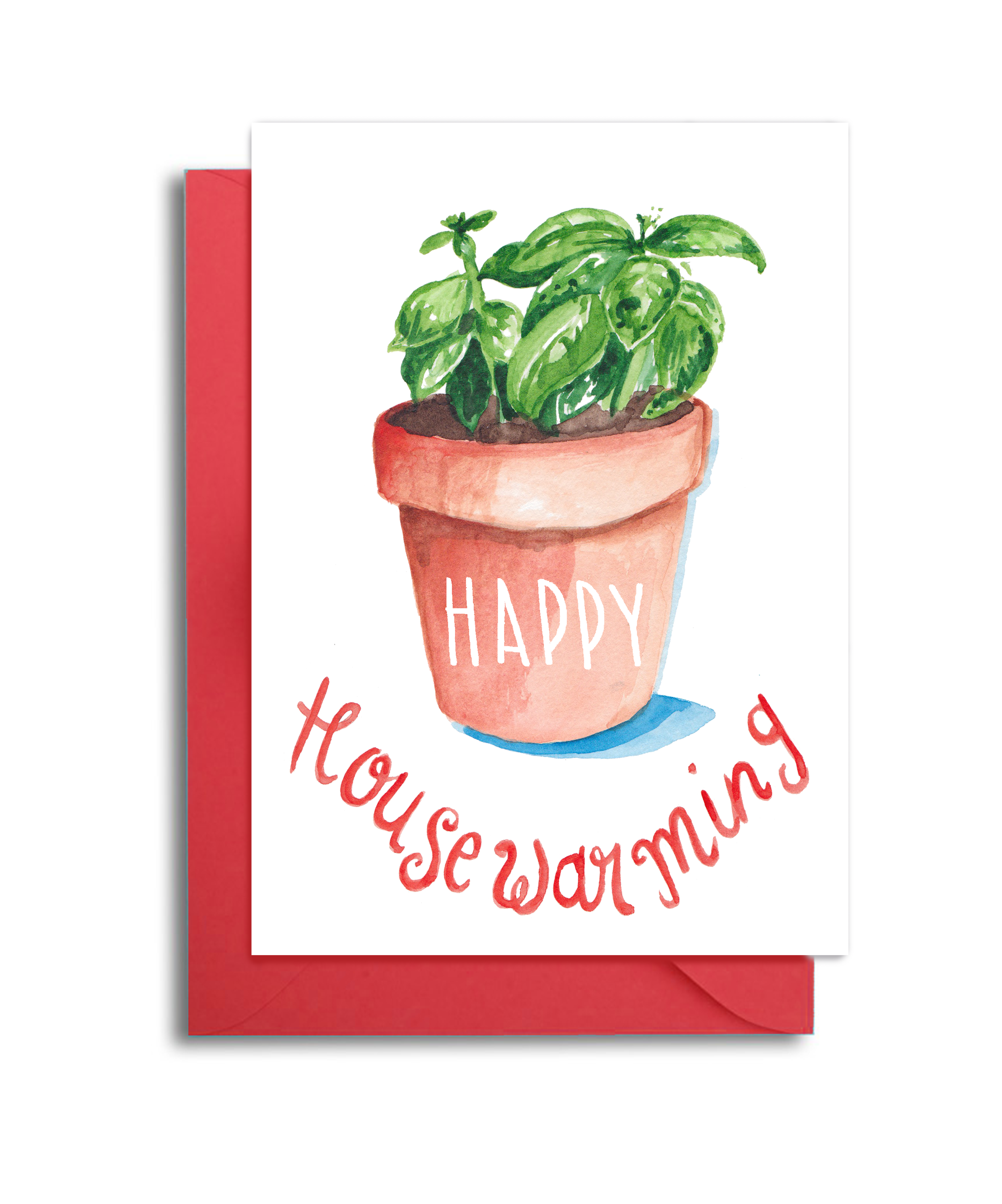 Basil Plant Housewarming Card