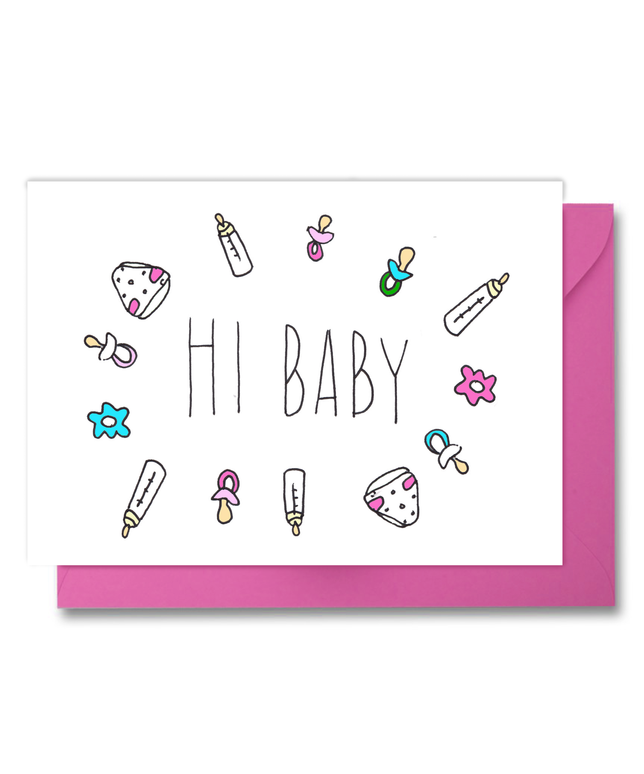 Hi Baby Card