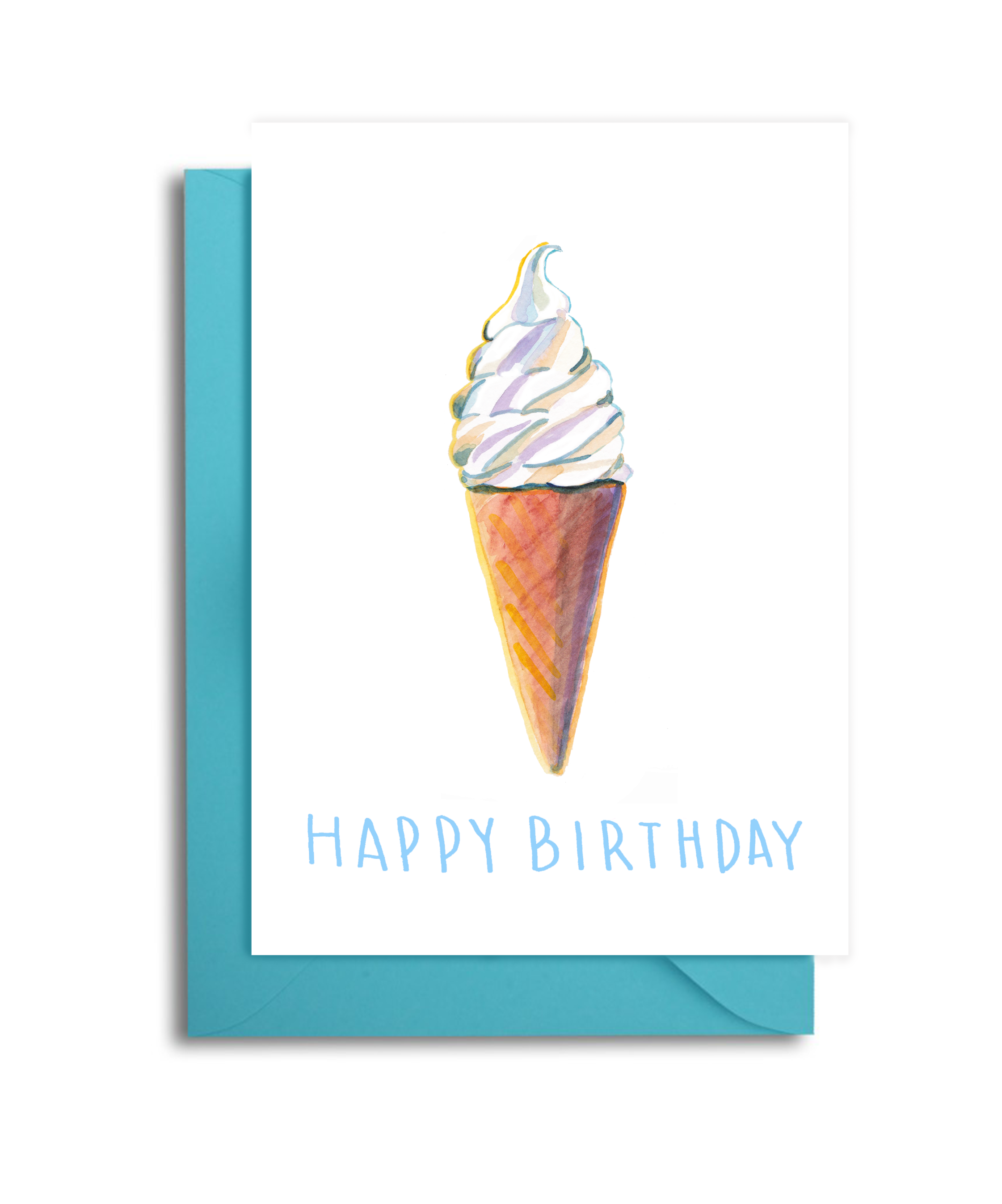 Ice Cream Cone Birthday Card