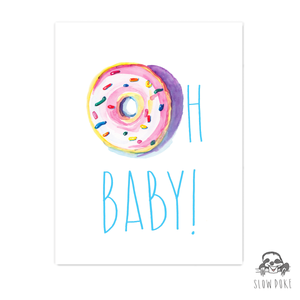 Oh Baby Donut Card